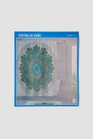 Cortina de Ducha Con Argollas Mandala Estampada Chinitown