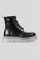 Botín Cuero Priss Negra Cristal Landazuri