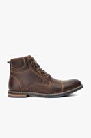 Botín Cuero Hombre Ambros Café Oscuro Zameta