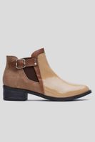 Botín Cuero Tortel Castaño Barrientos