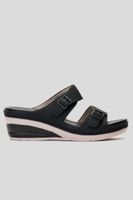 Sandalia Mujer Negro Palma Chancleta