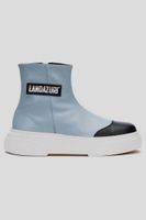 Zapatilla Cuero Frigg Celeste Landazuri