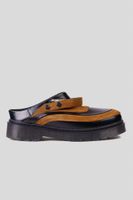 Zapato Cuero Mule Adriático Café Negro Landazuri