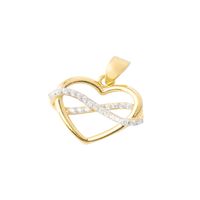 Colgante de Oro 18kt Corazon Infinito