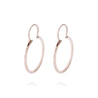 Aros Oro Miel de 18kt Argolla 20 mm