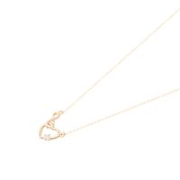 Collar Revestido en Oro 18kt Corazón e Infinito Circonita