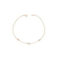 Pulsera de Oro 18kt Tres Circonita
