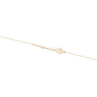 Pulsera Oro Amarillo 18kt Círculos y Mano de Fátima 7 Pts