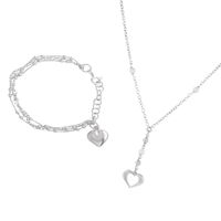 Conjunto Corazón Radiante Plata Esterlina 925