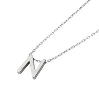 Collar de Plata Esterlina 925 Letra N