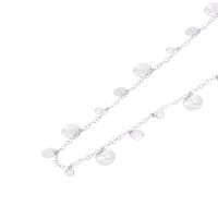 Collar de Plata Esterlina 925 Circonita y Medallones Colgantes