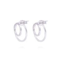 Aros Oro Blanco 18kt 56 Diamantes de 0,3 Pts
