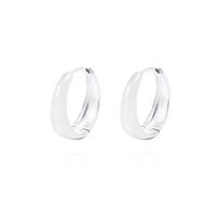 Aros de Plata Esterlina Argollas Lisas