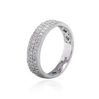 Anillo Oro Blanco 18kt Diamantes 35 Pts Bold
