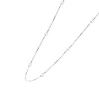 Collar de Plata Esterlina 925 Pelotitas Separadas