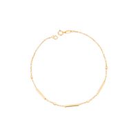 Pulsera de Oro 18kt Barras y Bolitas