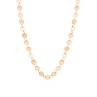 Collar de Plata Esterlina 925 Círculos Bañado en Oro 14kt