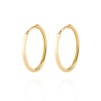 Aros de Oro 18kt Argollas Delgada