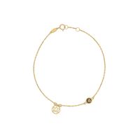 Pulsera de Oro 18kt Flor de Topacio