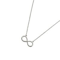 Collar de Plata Esterlina 925 Infinito con Circonita