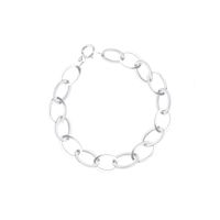 Pulsera Oro Blanco 18kt Óvalos