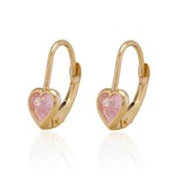 Aros Oro Amarillo 18kt Corazón de Rosa de Francia