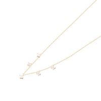 Collar Revestido en Oro 18kt Choker Circones Colgantes