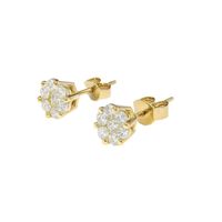 Aros Oro 18kt Diamantes 66 Pts Total