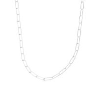 Cadena de Plata Esterlina 925 Eslabon Plano 39