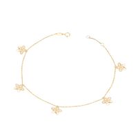 Pulsera de Oro 18kt Flor Calada