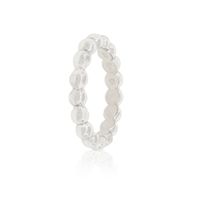 Anillo de Plata Esterlina 925 Liso Pelotitas