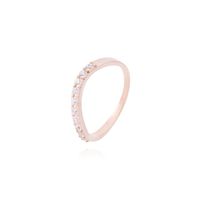 Anillo Oro Miel 18kt Reina Circonitas
