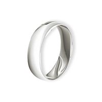 Argolla Matrimonio de Oro Blanco 18kt Inglés Vicenza de 4,0mm
