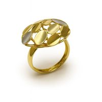 Anillo Oro Amarillo 18kt Mosaico