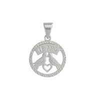 Colgante Oro 18kt Pajaritos ""Te amo""