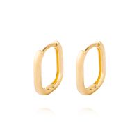 Aros de Oro 18kt Modelo Argollas Cuadradas