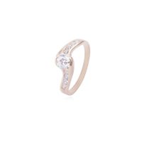 Anillo Oro Miel 18kt Circones en Riel