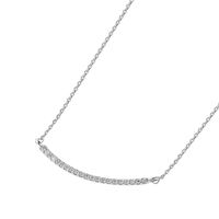 Collar de Oro Blanco 18kt con Diamantes 5pts Corte Brillante