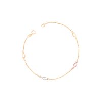 Pulsera de Oro 18kt Gotas Tricolor