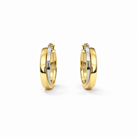 Aros Oro Bicolor 18kt Argollas Bicolor