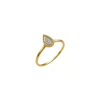 Anillo Oro Amarillo 18kt Diamantes 2,4Pts Gota