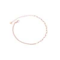Pulsera Plata Esterlina 925 Medio Riel Rose Revestido
