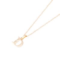 Collar de Oro de 18kt Circonitas letra D