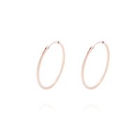 Aros Oro Miel 18kt Argolla 30mm