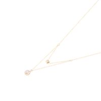 Collar Revestido en Oro 18kt Doble Capa con Circonitas