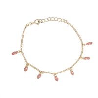 Pulsera Plata Esterlina 925 Rosa Francia Revestido Oro 18kt