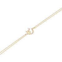 Pulsera Plata Esterlina 925 Suerte Circonita Revestido