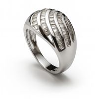 Anillo Oro Blanco 18kt Diamantes 87 Pts.