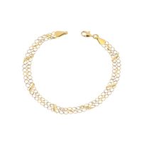 Pulsera de Oro 18kt Encadenado