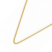 Cadena de Plata Esterlina 925 Limada revestida en Oro 18kt